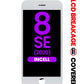 LCD Assembly with Steel Plate for iPhone 8 / SE (2020) (WHITE) (Aftermarket Incell / QV7) (Exclusive LCD Breakage)