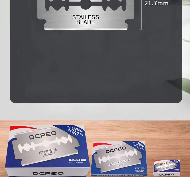 Double Edge Razor Blade Stainless Steel (Pack of 100)