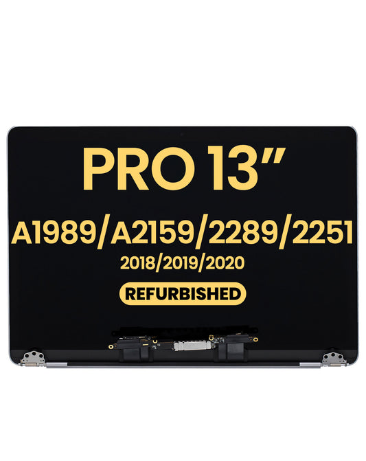 LCD Assembly (SPACE GRAY) (Refurbished) for MacBook Pro 13" (A1989 / Late 2018 / Early 2019) (A2159 / Mid 2019_(A2289 / A2251 / Mid 2020)