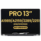 LCD Assembly (SILVER) (Refurbished) for MacBook Pro 13" (A1989 / Late 2018 / Early 2019) (A2159 / Mid 2019) (A2289 / A2251 / Mid 2020)