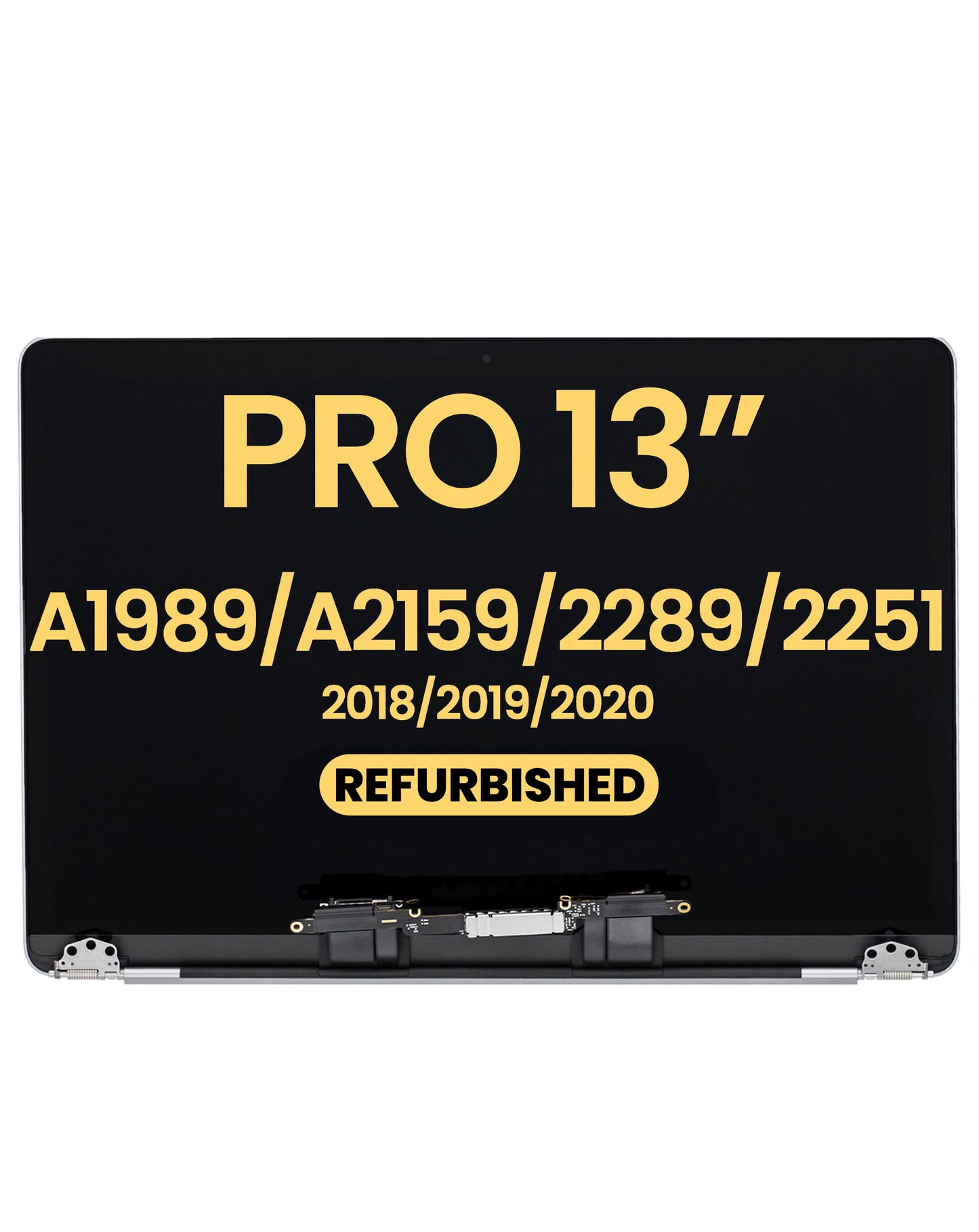 LCD Assembly (SILVER) (Refurbished) for MacBook Pro 13" (A1989 / Late 2018 / Early 2019) (A2159 / Mid 2019) (A2289 / A2251 / Mid 2020)