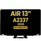 LCD Assembly (SILVER) (Refurbished) for MacBook Air 13" Retina (A2337 / Late 2020) (M1)
