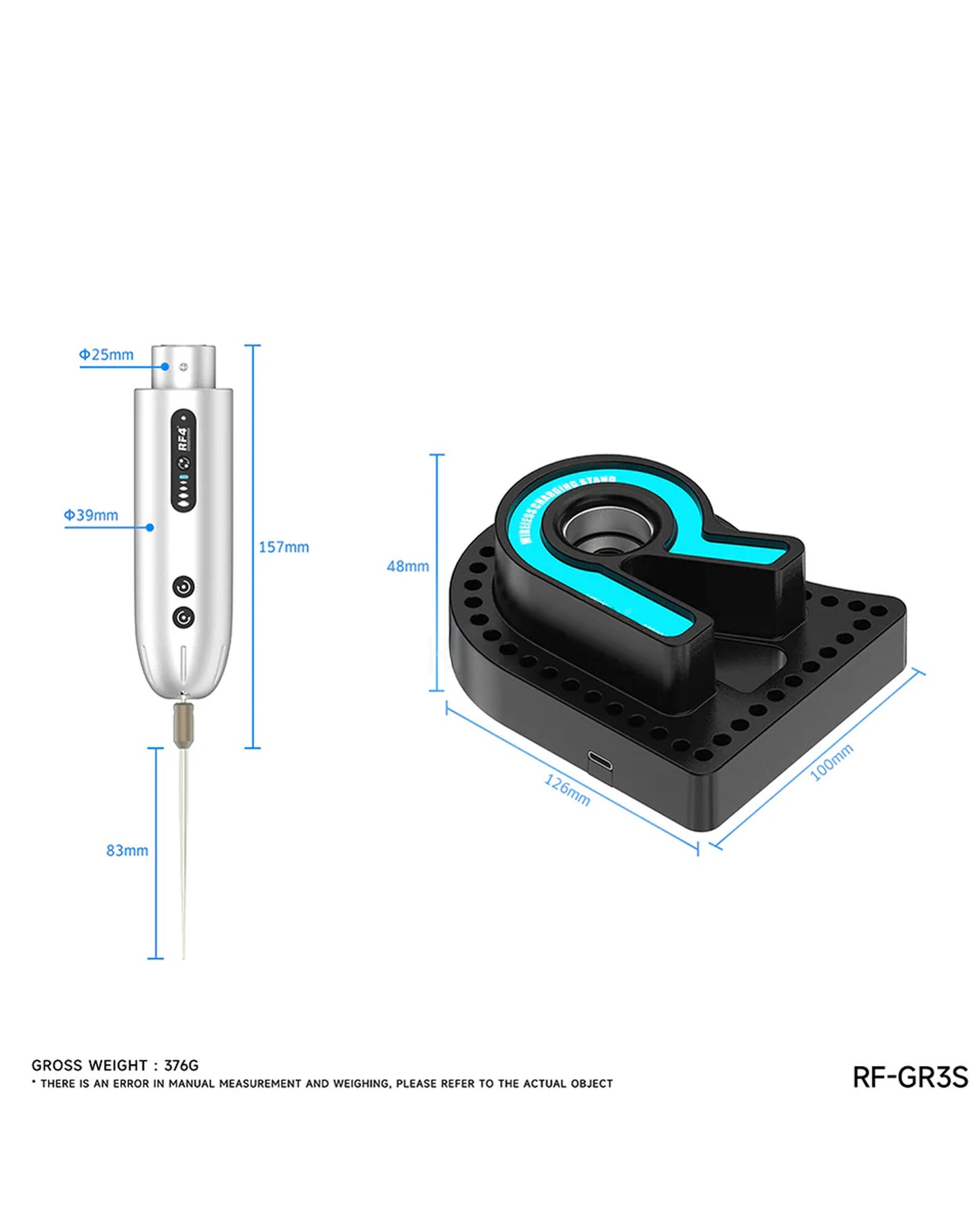RF4 GR3S Glue Remover Machine with Charging Base (Only Ground Shipping)