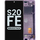 OLED Assembly with Frame for Galaxy S20 FE G780 (CLOUD LAVANDER) (Service Pack)