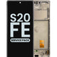 OLED Assembly with Frame for Galaxy S20 FE G780 (CLOUD WHITE) (Service Pack)