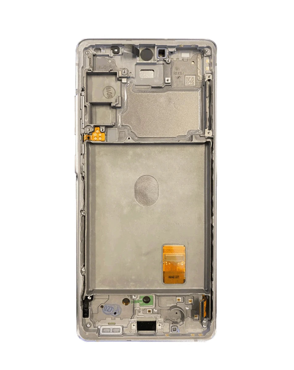 OLED Assembly with Frame for Galaxy S20 FE G780 (CLOUD WHITE) (Service Pack)