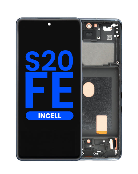 LCD Assembly with Frame for Galaxy S20 FE (G780) (CLOUD NAVY) (Aftermarket Incell) (Does not support Fingerprint)