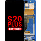 OLED Assembly with Frame for Galaxy S20 Plus 5G (G985 / G986) (AURA BLUE) (Aftermarket OLED)