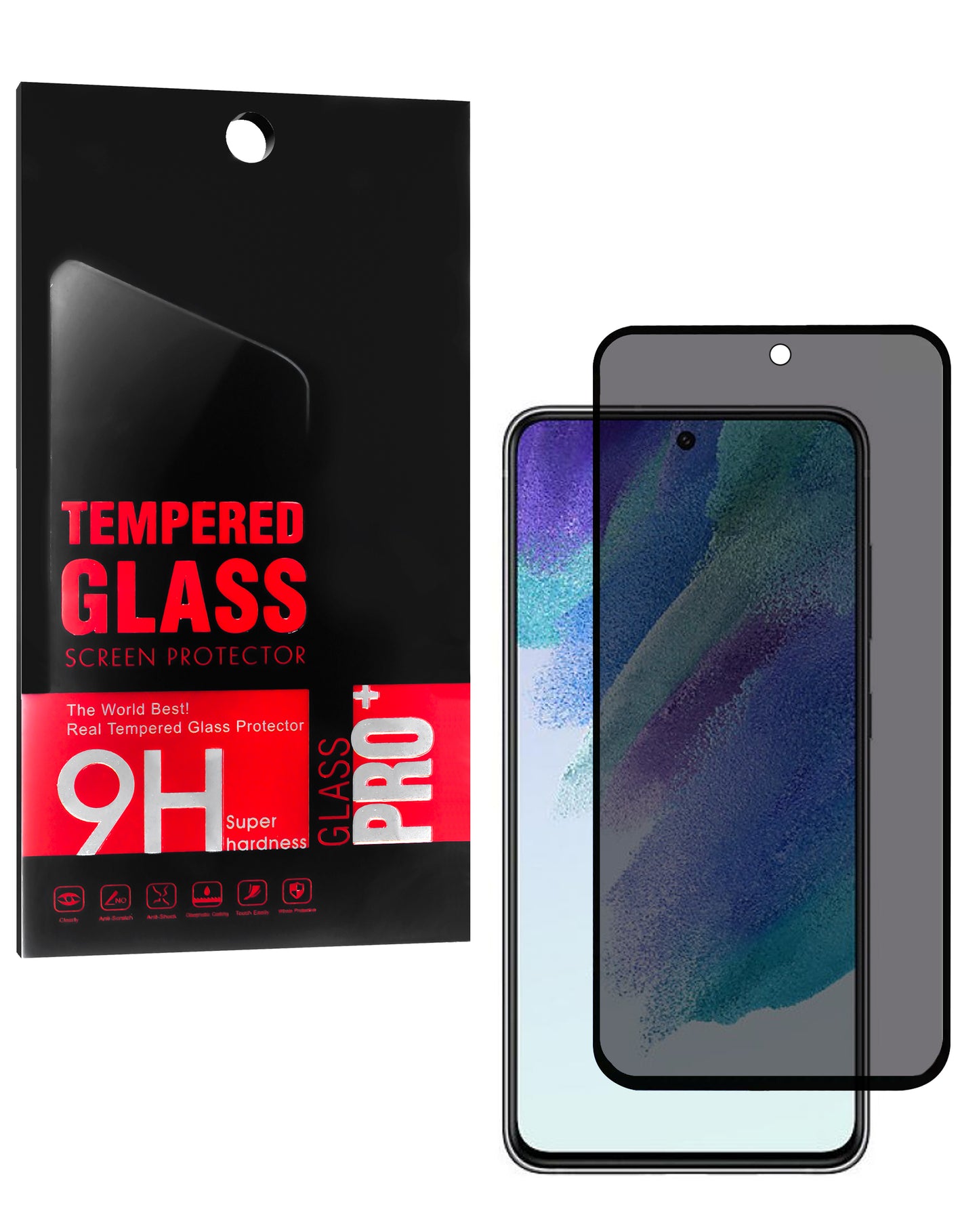 Privacy Tempered Glass for Galaxy S21 FE (2.5D / 1 Piece)