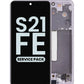 OLED Assembly with Frame for Galaxy S21 FE G990 (LAVENDER) (Service Pack)