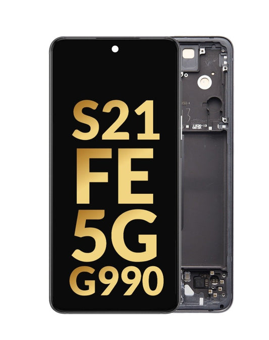 SGS S21 FE 5G (Int Version) Screen Assembly (With The Frame) (Refurbished) (Graphite)