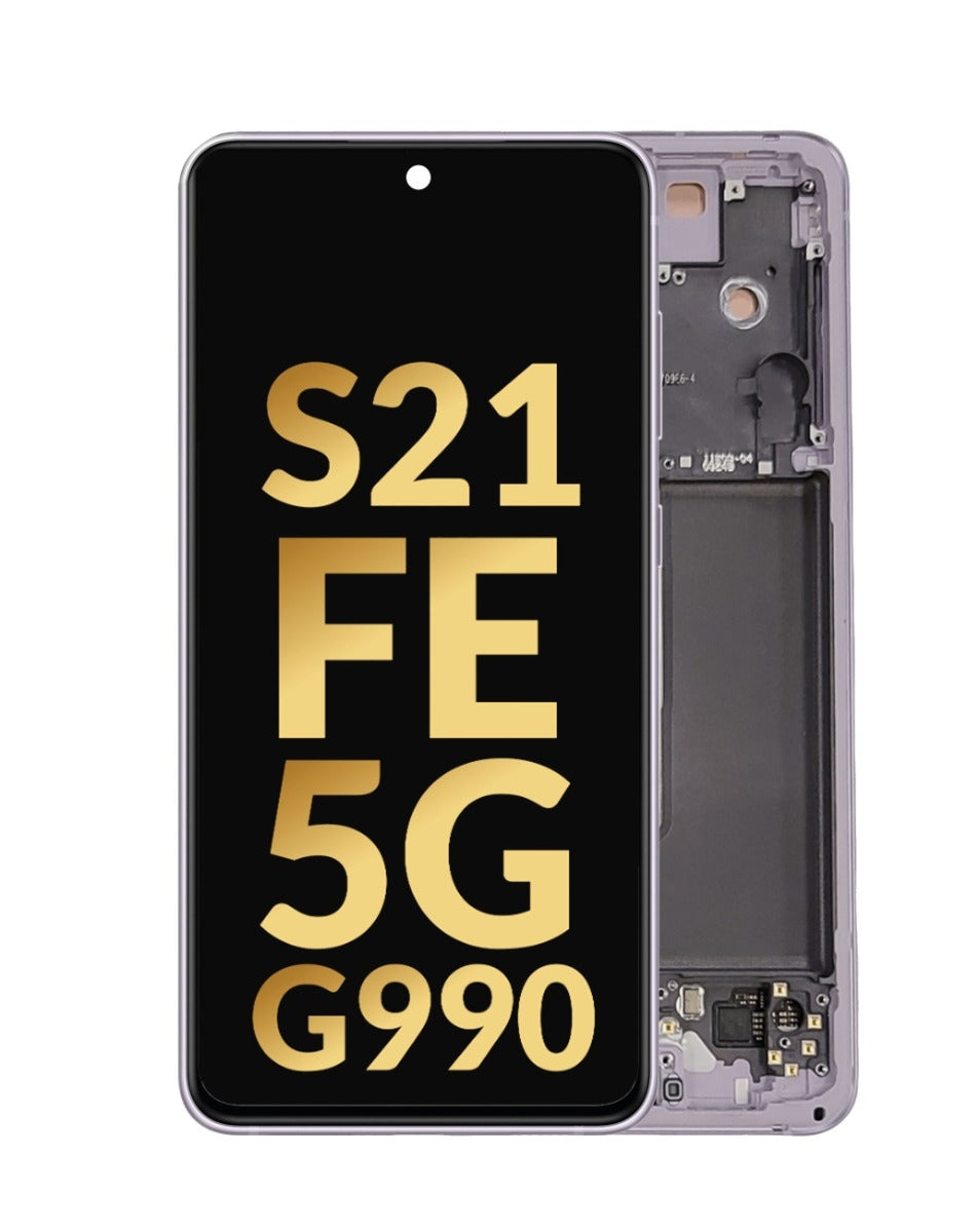 SGS S21 FE 5G (Int Version) Screen Assembly (With The Frame) (Refurbished) (Lavender)