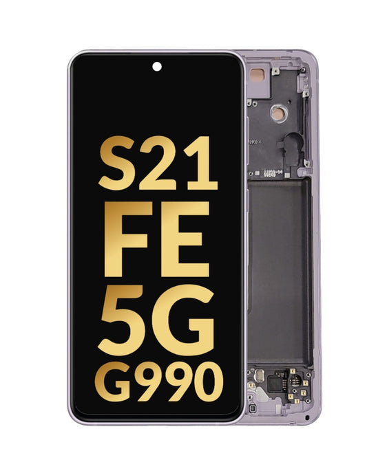 SGS S21 FE 5G (Int Version) Screen Assembly (With The Frame) (Refurbished) (Lavender)