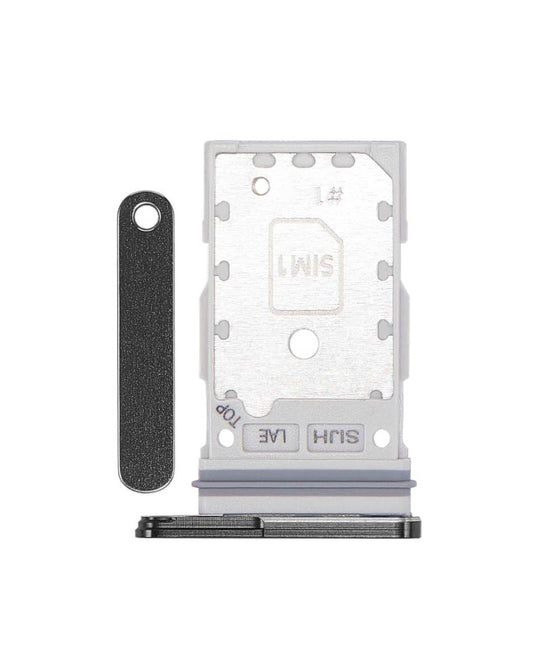 Dual Sim Card Tray for Galaxy S22 Ultra 5G (PHANTOM BLACK)