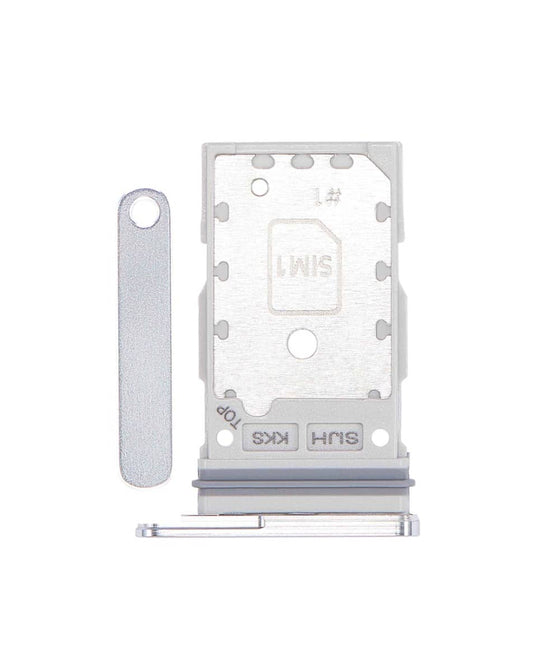 Dual Sim Card Tray for Galaxy S22 Ultra 5G (PHANTOM WHITE)