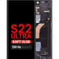 OLED Assembly with Frame for Galaxy S22 Ultra (S908) (PHANTOM BLACK) (Aftermarket Pro Soft Oled / 120HZ)