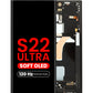 OLED Assembly with Frame for Galaxy S22 Ultra (S908) (PHANTOM BLACK) (Aftermarket Plus Soft Oled / 120Hz)