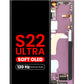 OLED Assembly with Frame for Galaxy S22 Ultra (S908) (BURGUNDY) (Aftermarket Plus Soft Oled / 120Hz)