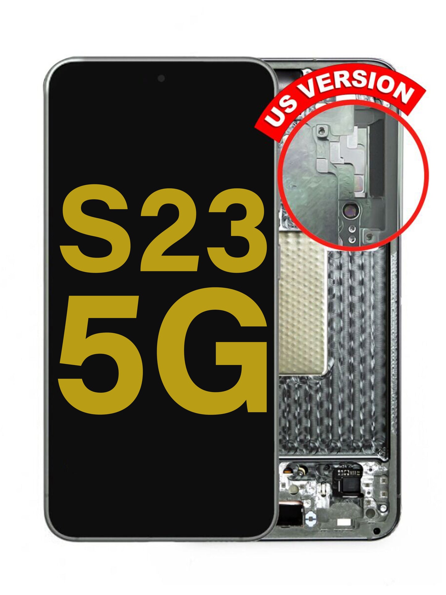 SGS S23 5G Screen Assembly (With The Frame) (Refurbished) (Olive Green)