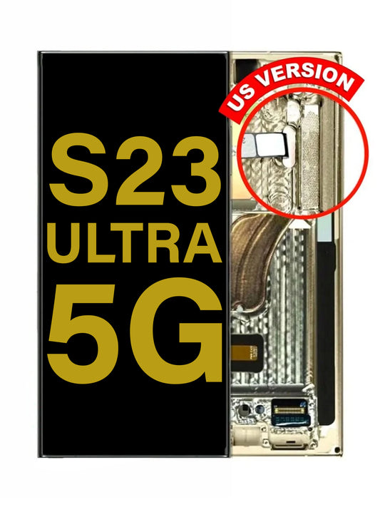 SGS S23 Ultra (5G) Screen Assembly (With The Frame) (Refurbished) (Cream)