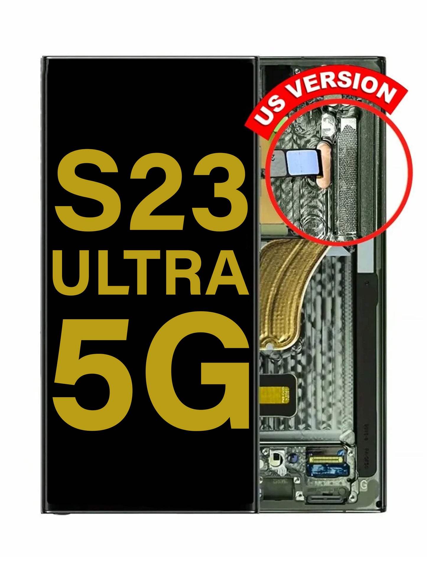 SGS S23 Ultra (5G) Screen Assembly (With The Frame) (Refurbished) (Green)