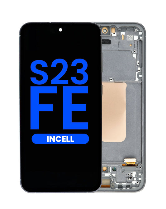 LCD Assembly with Frame for Galaxy S23 FE (S711) (GRAPHITE) (Aftermarket Incell) (Does not support Fingerprint)