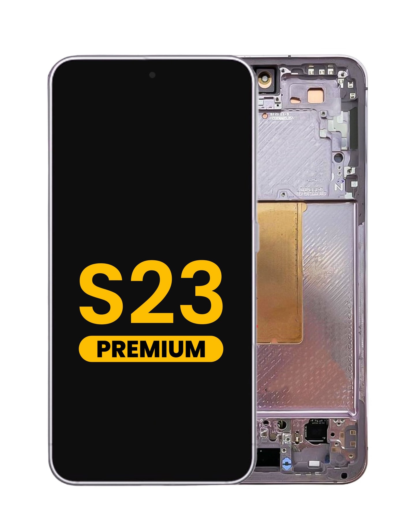 OLED Assembly with Frame for Galaxy S23 (S911) (LAVENDER) (Premium)