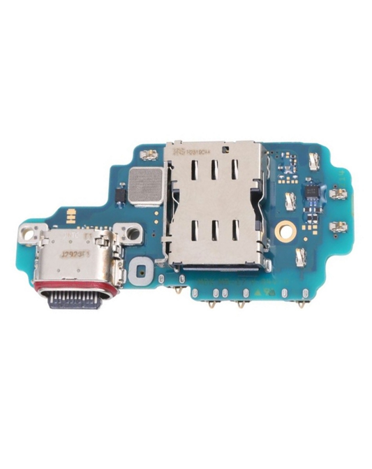 Charging Port with Sim Card Reader for Galaxy S23 Ultra 5G (S918B) (International Version) (Premium)