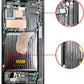 OLED Assembly with Frame for Galaxy S23 Ultra (S918) (PHANTOM BLACK) (Service Pack)
