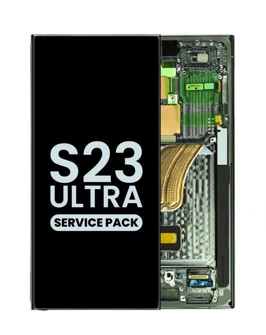 OLED Assembly with Frame for Galaxy S23 Ultra S918 (GREEN) (Service Pack)