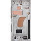 OLED Assembly with Frame for Galaxy S23 Ultra (S918) (Cream) (Aftermarket Pro Soft / 120Hz)