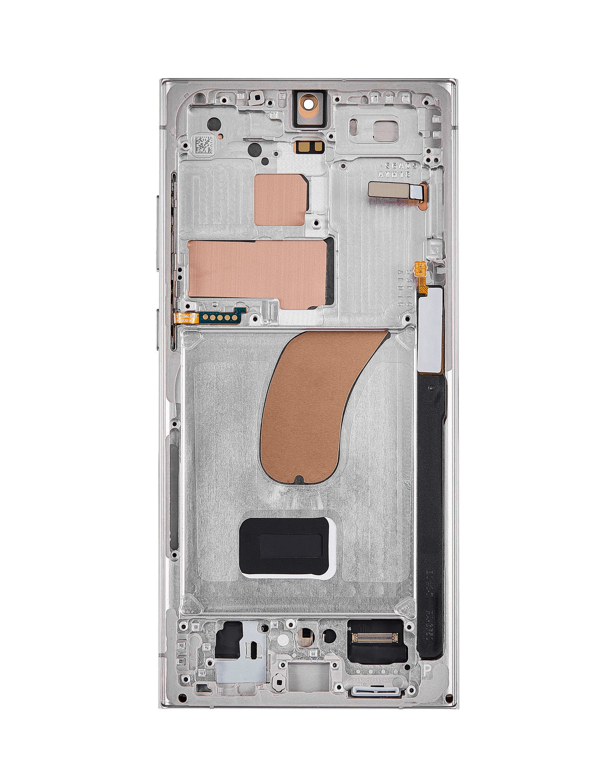 OLED Assembly with Frame for Galaxy S23 Ultra (S918) (Cream) (Aftermarket Pro Soft / 120Hz)