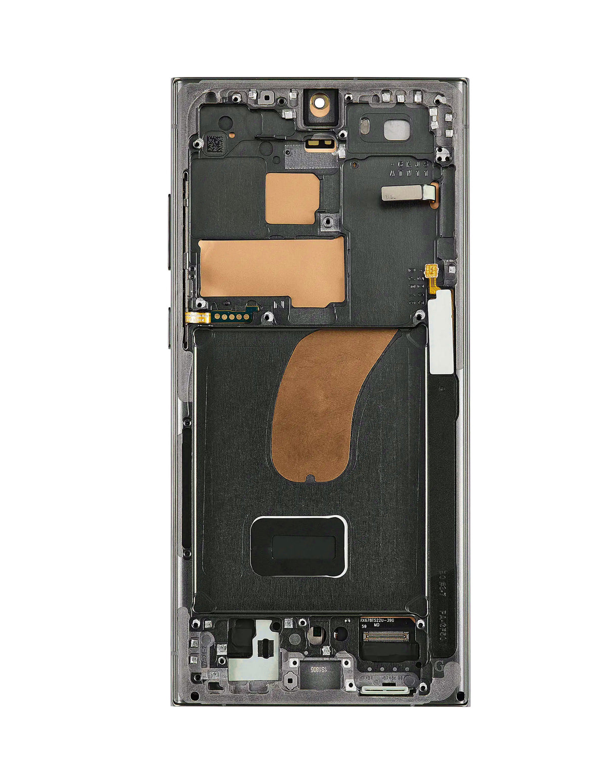 OLED Assembly with Frame for Galaxy S23 Ultra (S918) (Green) (Aftermarket Pro Soft / 120Hz)