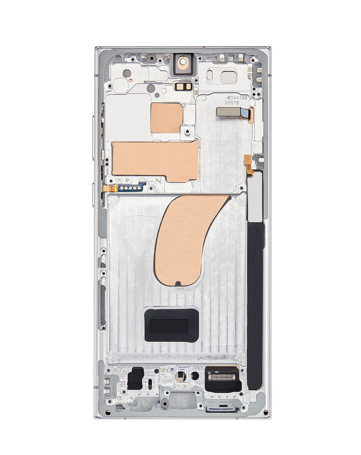 OLED Assembly with Frame for Galaxy S23 Ultra (S918) (Sky Blue) (Aftermarket Pro Soft / 120Hz)