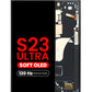 OLED Assembly with Frame for Galaxy S23 Ultra (S918) (PHANTOM BLACK) (Aftermarket Plus Soft Oled / 120Hz)