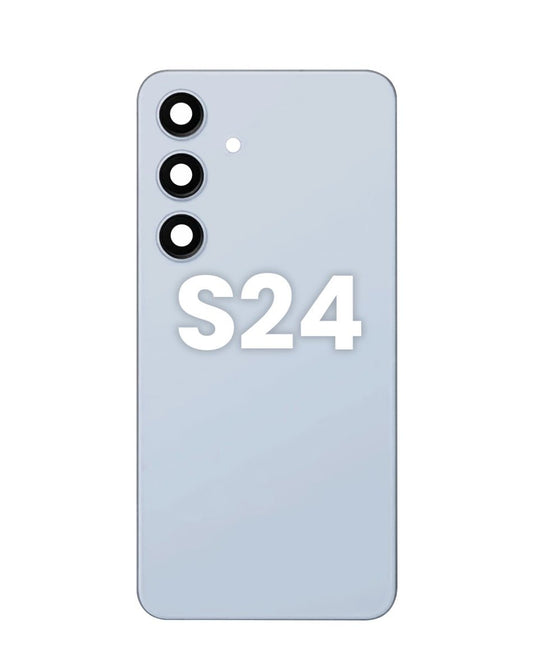 Back Glass with Camera Lens and Adhesive for Galaxy S24 (SAPPHIRE BLUE)