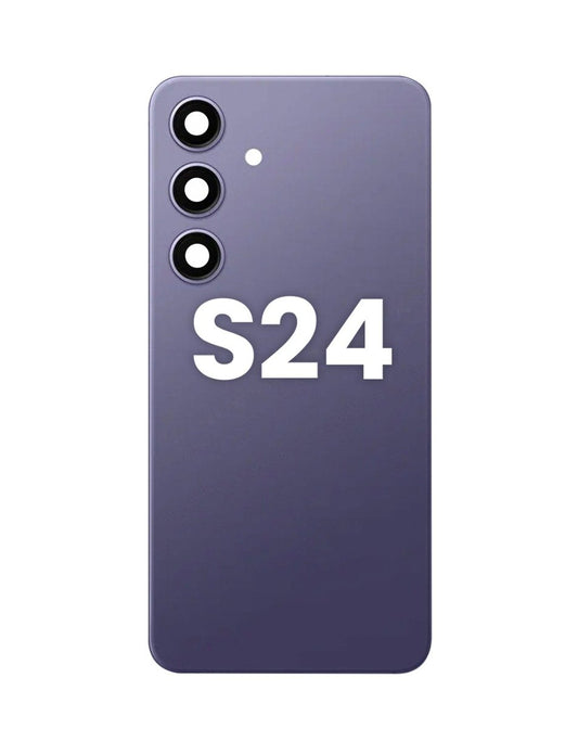Back Glass with Camera Lens and Adhesive for Galaxy S24 (COBALT VIOLET)