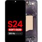 OLED Assembly with Frame for Galaxy S24 (S921) (ONYX BLACK) (Aftermarket Plus Soft Oled / 120Hz)