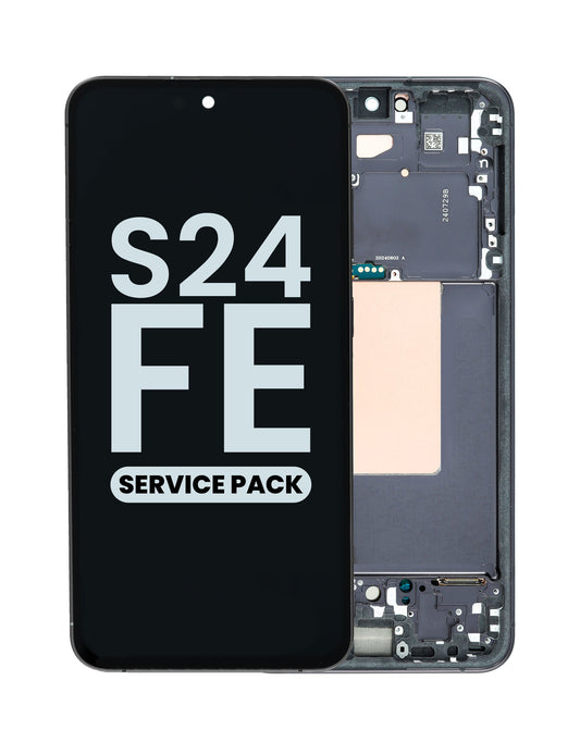 OLED Assembly with Frame for Galaxy S24 FE 5G (S721) (GRAPHITE) (Service Pack)