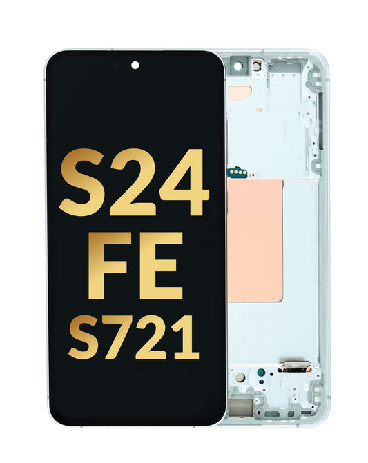 SGS S24 FE (5G) Screen Assembly (With The Frame) (Service Pack) (Silver)