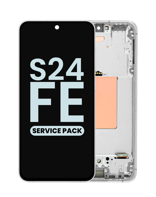 OLED Assembly with Frame for Galaxy S24 FE 5G (S721) (GRAY) (Service Pack)