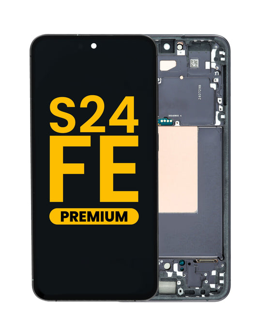 OLED Assembly with Frame for Galaxy S24 FE 5G (S721) (GRAPHITE) (Premium)