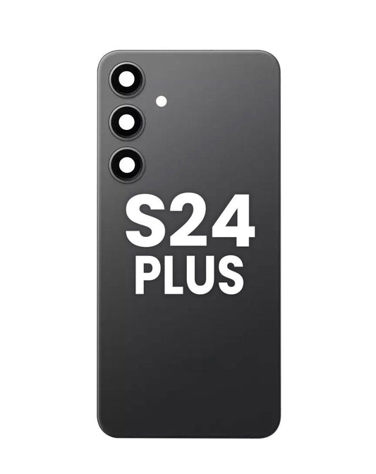 Back Glass with Camera Lens and Adhesive for Galaxy S24 Plus (ONYX BLACK)
