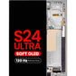 OLED Assembly with Frame for Galaxy S24 Ultra (S928) (TITANIUM GRAY) (Aftermarket Plus Soft Oled / 120Hz)