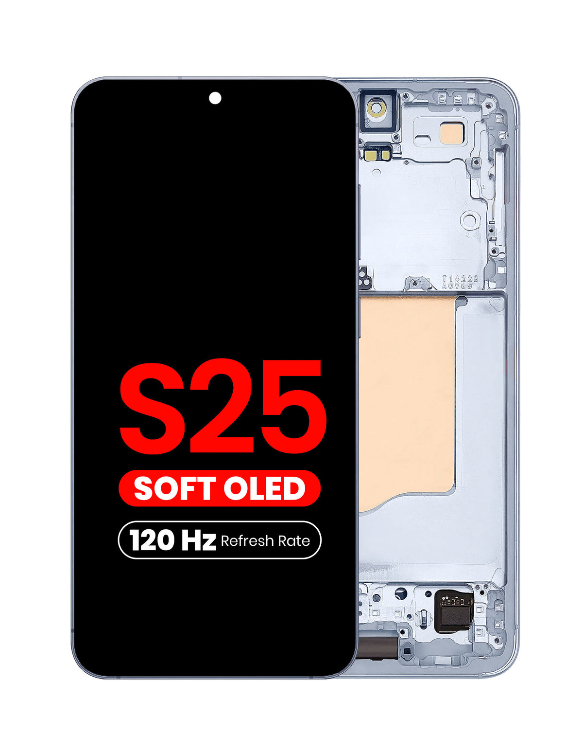 OLED Assembly with Frame for Galaxy S25 (S931) (ICYBLUE) (Aftermarket Plus Soft Oled / 120Hz)