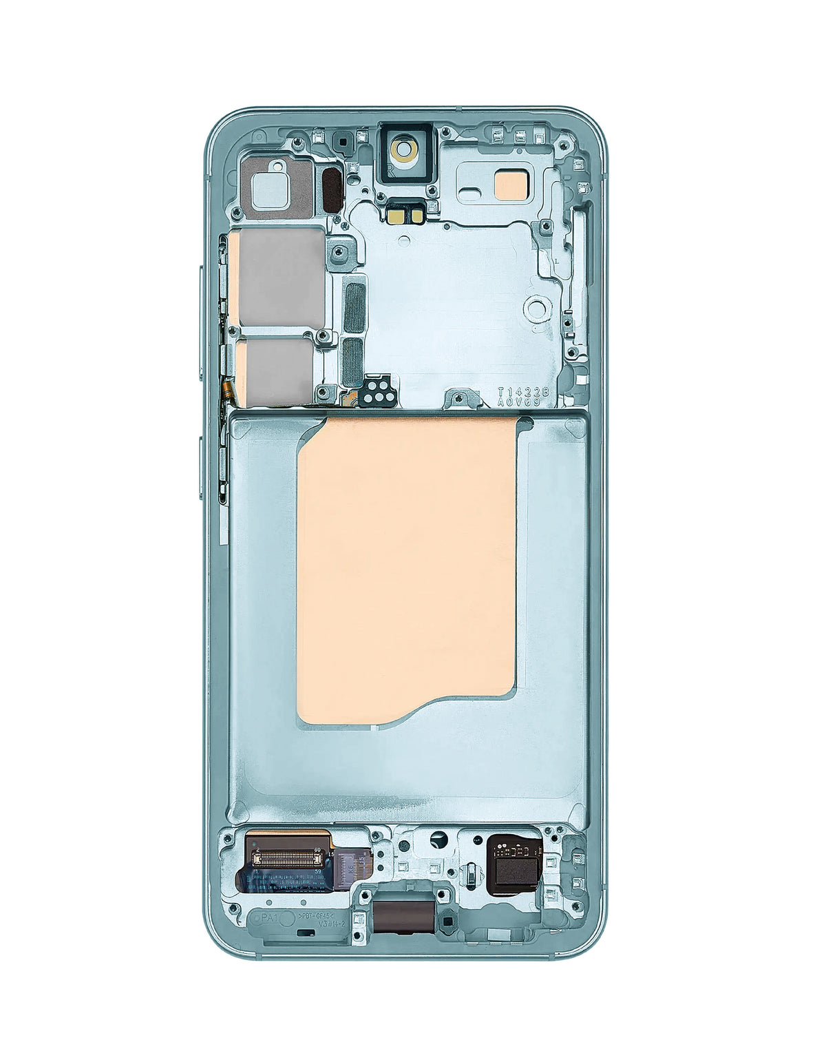OLED Assembly with Frame for Galaxy S25 (S931) (MINT) (Aftermarket Plus Soft Oled / 120Hz)