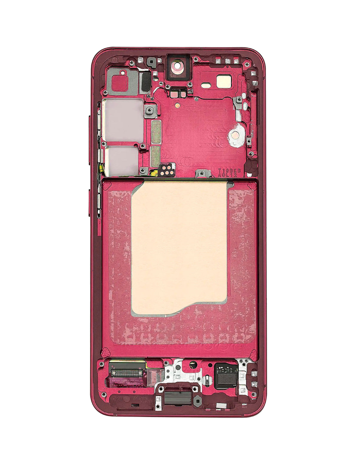 OLED Assembly with Frame for Galaxy S25 (S931) (CORAL RED) (Aftermarket Plus Soft Oled / 120Hz)