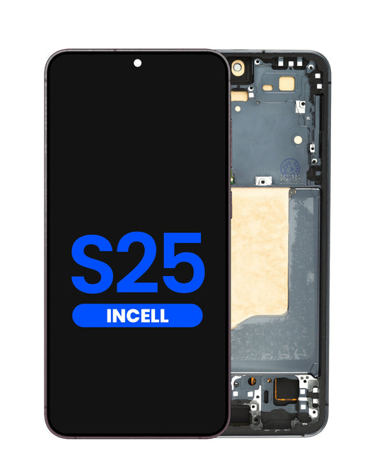 LCD Assembly with Frame for Galaxy S25 (S931) (BLUE BLACK) (Aftermarket Incell) (Does not support Fingerprint)