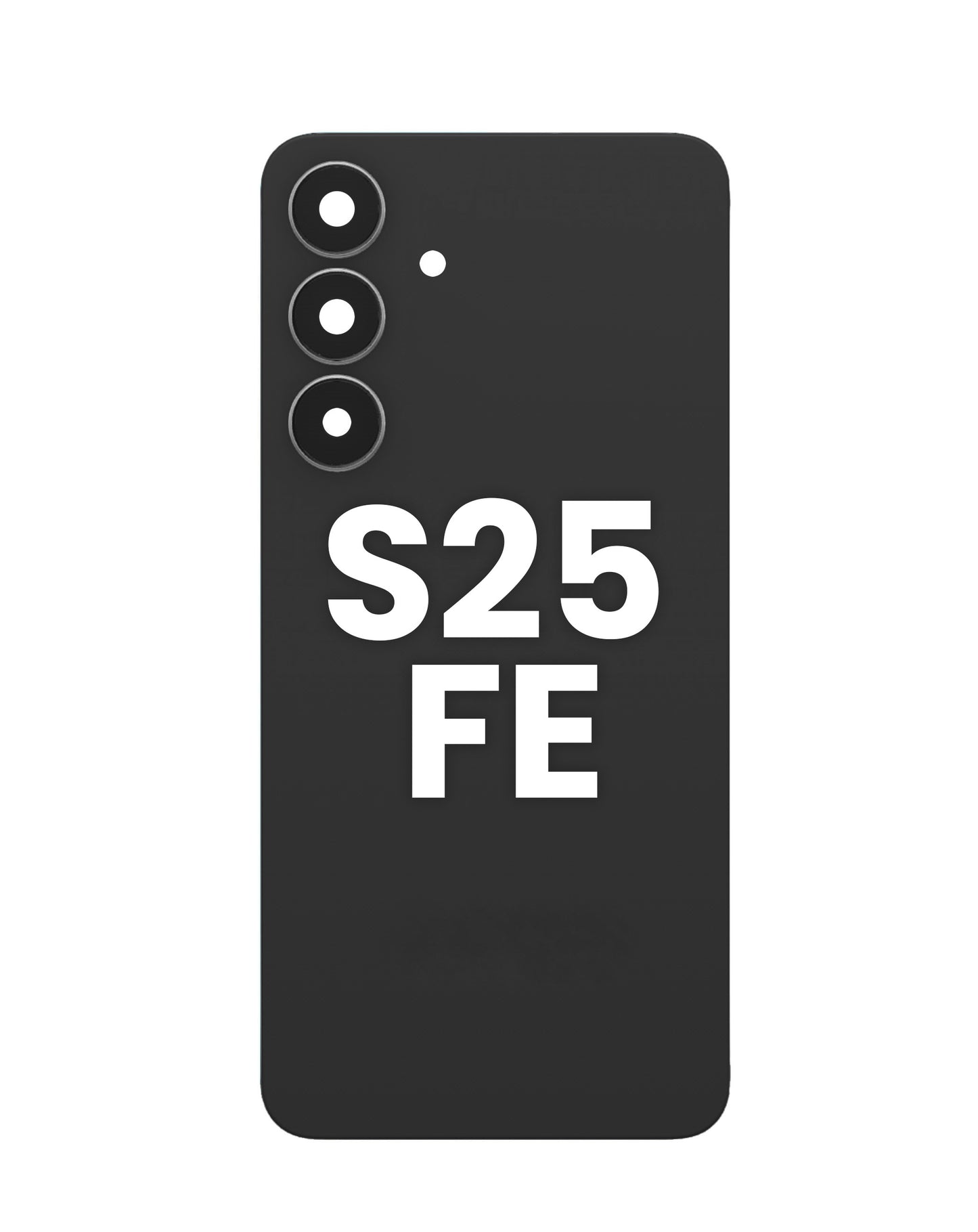 Back Glass with Adhesive and Back Camera Lens for Galaxy S25 FE (JETBLACK)