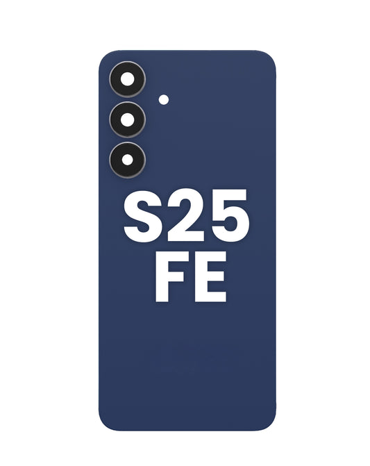 Back Glass with Adhesive and Back Camera Lens for Galaxy S25 FE (NAVY)